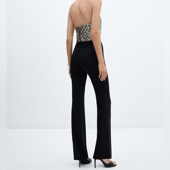 Mango Sequined Strapless Jumpsuit - Picture 4 of 12